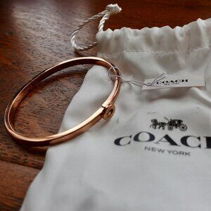 Coach bangle bracelet NWT & bag